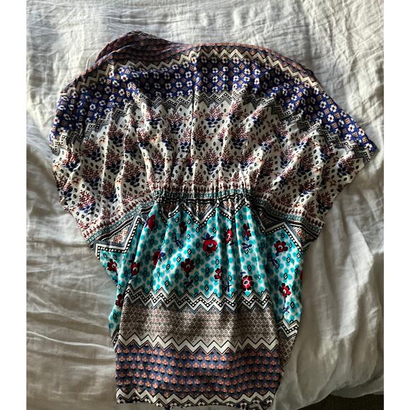 Minkpink Tie mini dress beach cover up boho tunic M/L - Picture 7 of 8